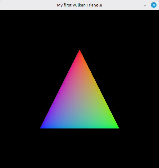 First Vulkan triangle
