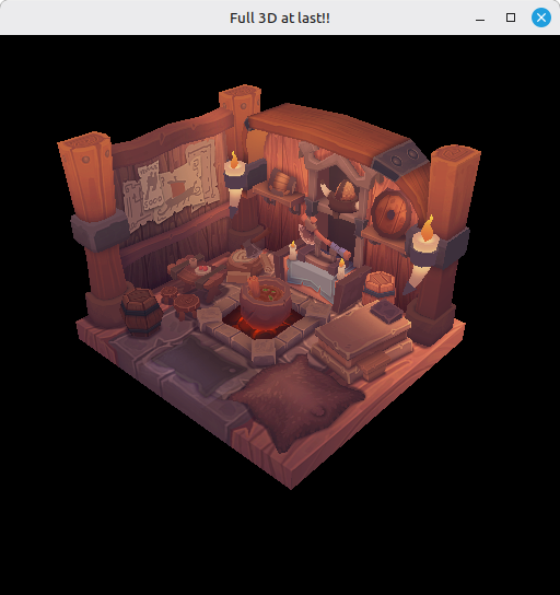 Vulkan window showing the viking room model